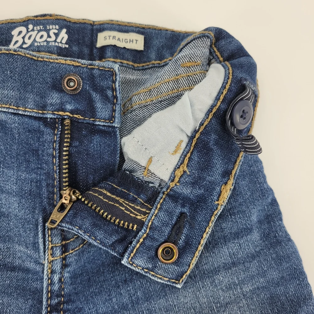 Oshkosh B'gosh Jeans Infant Size 9mo Straight Leg Stretch Denim Adjustable Waist